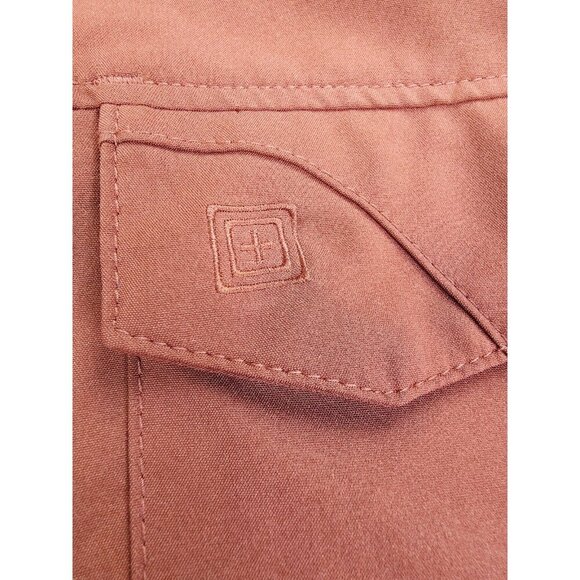 5.11 Tactical Size Large Rust Color Mens Short Sleeve Sleeve Pockets Logo Shirt - Picture 5 of 11